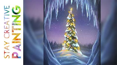 acrylic xmas tree|christmas tree acrylic painting tutorial.